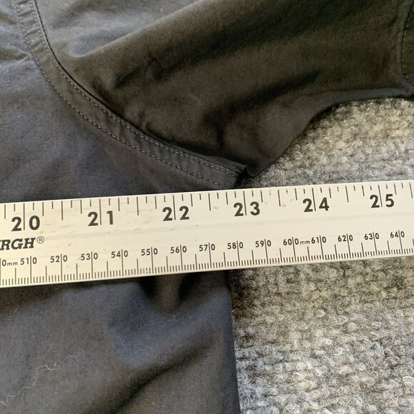 Double Pump Western Pearl Snap Shirt Mens Button Up Plain Black Size L Large - Picture 7 of 10